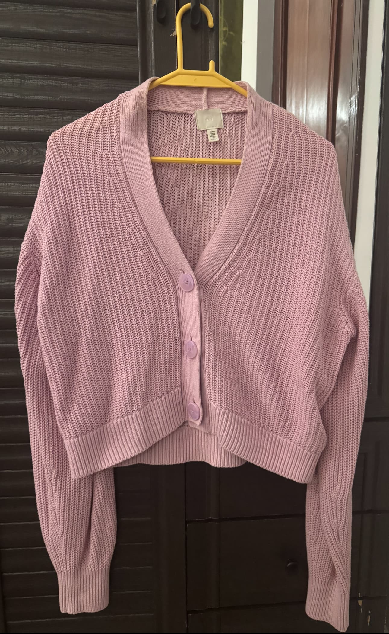 Gilet violet en maille